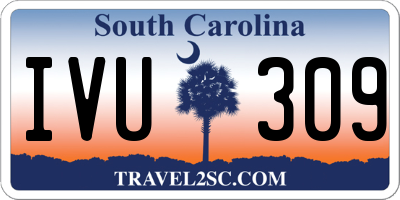 SC license plate IVU309