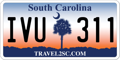 SC license plate IVU311