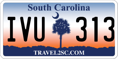 SC license plate IVU313