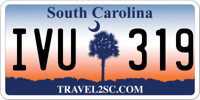 SC license plate IVU319