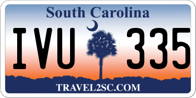 SC license plate IVU335