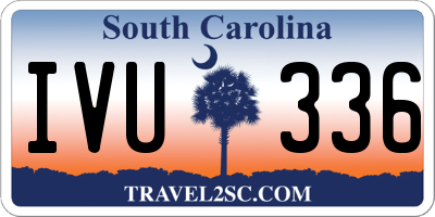 SC license plate IVU336