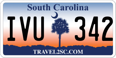 SC license plate IVU342