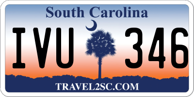SC license plate IVU346