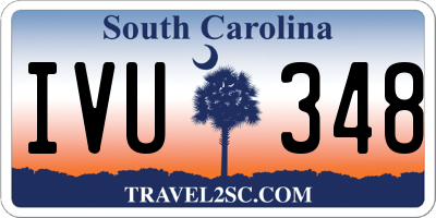SC license plate IVU348