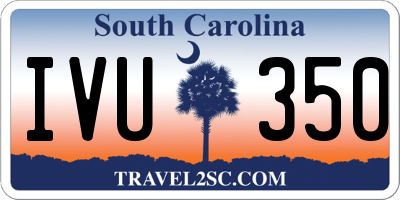 SC license plate IVU350
