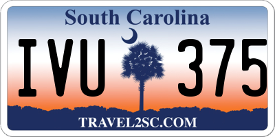 SC license plate IVU375