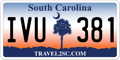 SC license plate IVU381