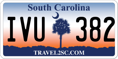 SC license plate IVU382