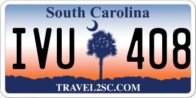 SC license plate IVU408