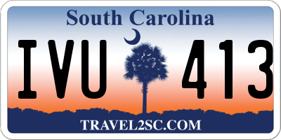 SC license plate IVU413