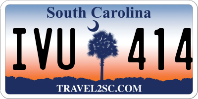 SC license plate IVU414