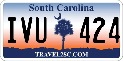SC license plate IVU424