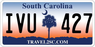 SC license plate IVU427
