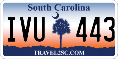 SC license plate IVU443