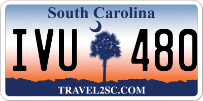 SC license plate IVU480
