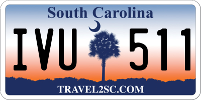 SC license plate IVU511
