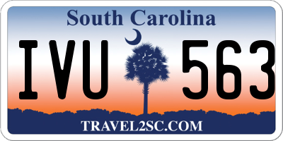 SC license plate IVU563