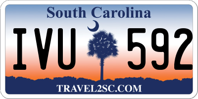 SC license plate IVU592