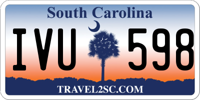 SC license plate IVU598
