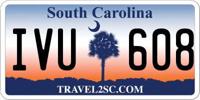 SC license plate IVU608