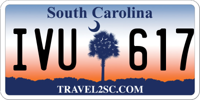 SC license plate IVU617