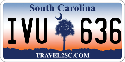 SC license plate IVU636