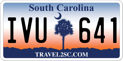 SC license plate IVU641