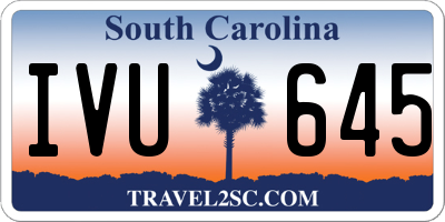 SC license plate IVU645