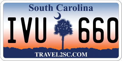 SC license plate IVU660