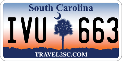 SC license plate IVU663