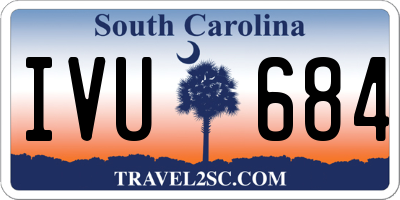 SC license plate IVU684