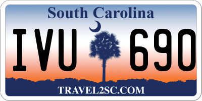 SC license plate IVU690
