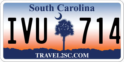 SC license plate IVU714