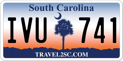 SC license plate IVU741
