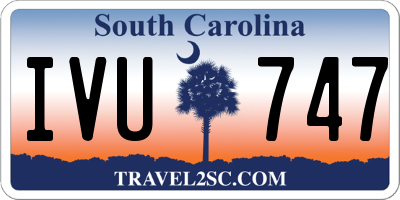 SC license plate IVU747