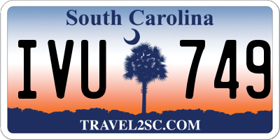 SC license plate IVU749
