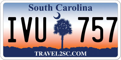 SC license plate IVU757