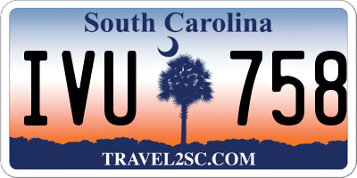 SC license plate IVU758