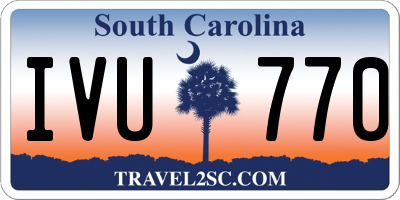 SC license plate IVU770