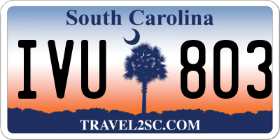 SC license plate IVU803