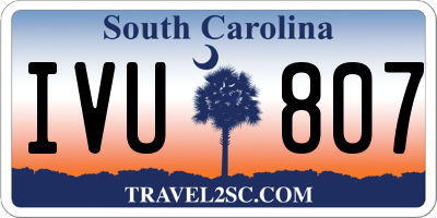 SC license plate IVU807