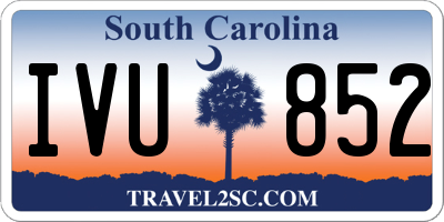 SC license plate IVU852