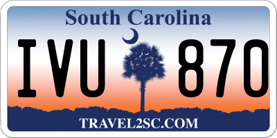 SC license plate IVU870
