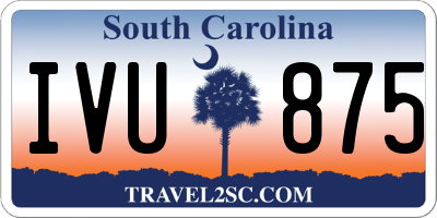 SC license plate IVU875