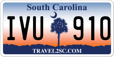 SC license plate IVU910