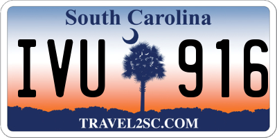 SC license plate IVU916