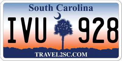 SC license plate IVU928