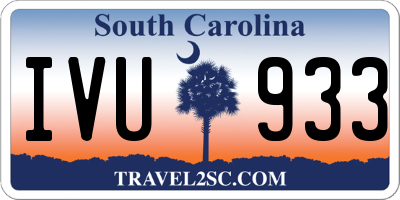SC license plate IVU933