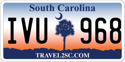 SC license plate IVU968
